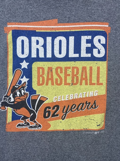 Get Your Baltimore Orioles T-Shirt in Black and Orange, NCAA Shirts Women - Image 2