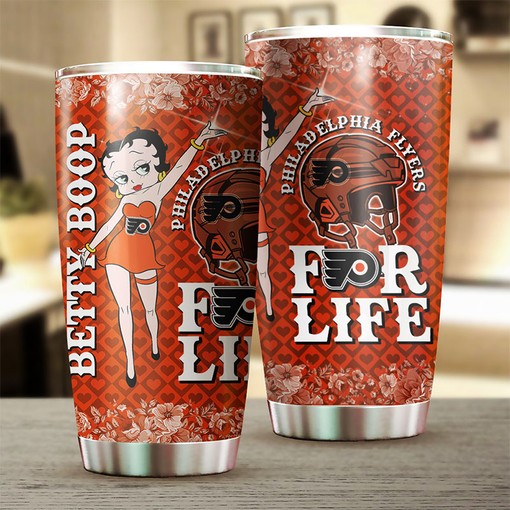 Get Your Betty Boop NHL Tumbler for Philadelphia Flyers Fans - Image 2