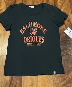 Get Your Black Cotton Tee Baltimore Orioles Women's T-Shirt Here, NCAA Shirts Women