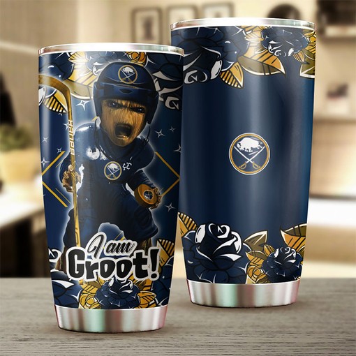 Get Your Buffalo Sabres I Am Groot NHL Tumbler Here! - Image 2