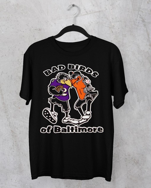 Get Your Must-Have Black Baltimore Orioles and Ravens T-Shirt Here, Retro NCAA Shirts