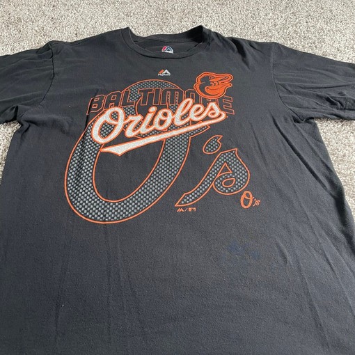 Get Your Official MLB Baltimore Orioles Majestic Short Sleeve Men's T-Shirt Here, State University Shirt - Image 2