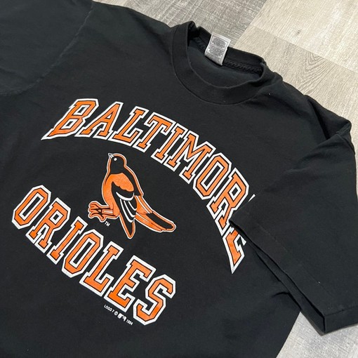 Get Your Vintage Fix With This Vtg Baltimore Orioles Logo 7 Cal Ripken 1994 NCAA Single Stitch Baseball T-Shirt - Image 2