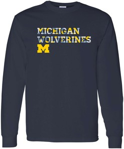 Get ready for summer with the Michigan Wolverines Sunshine Script Canvas Triblend Crewneck Shirt