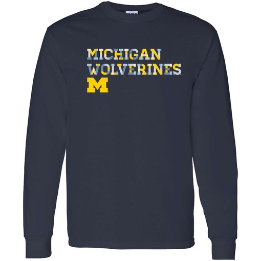 Get ready for summer with the Michigan Wolverines Sunshine Script Canvas Triblend Crewneck Shirt