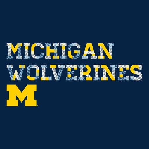 Get ready for summer with the Michigan Wolverines Sunshine Script Canvas Triblend Crewneck Shirt - Image 2
