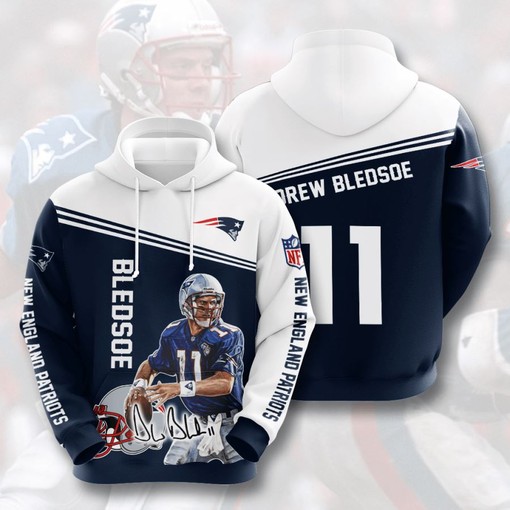 Get the Best of Both Worlds with Custom Sport All Over Print Hoodie 3D for New England Patriots Fans
