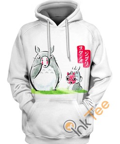Ghibli Masks All Over Print Hoodie in 3D - Great for Fans of the Studio