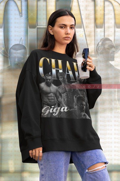 Giga Chad Body Builder Sweatshirt, Masculine YES Sweater for Gym and Fitness Fans, Movie Shirts