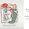 Girl Face Abstract Art Shower Curtain for Customizable Bathroom Decor, Waterproof & Washable Curtain with Hooks