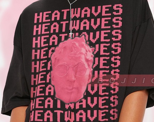 Glass Animals 90s Retro Style Tee: Heat Waves Alternative/Indie T-Shirt and Dave Bayley Fan Tees - Image 2