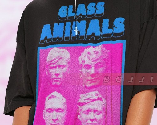 Glass Animals Alternative/Indie T-Shirt: Heat Waves and Dave Bayley Fan Tees, 90s Retro Style - Image 2