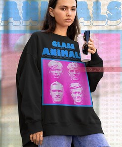 Glass Animals Merch Sweater: Heat Waves Viral Album with Retro 90s Style Shirts
