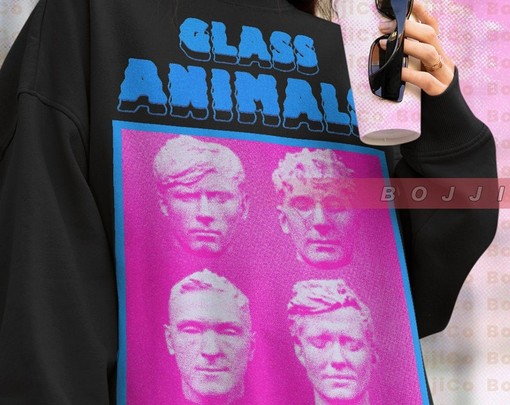 Glass Animals Merch Sweater: Heat Waves Viral Album with Retro 90s Style Shirts - Image 4