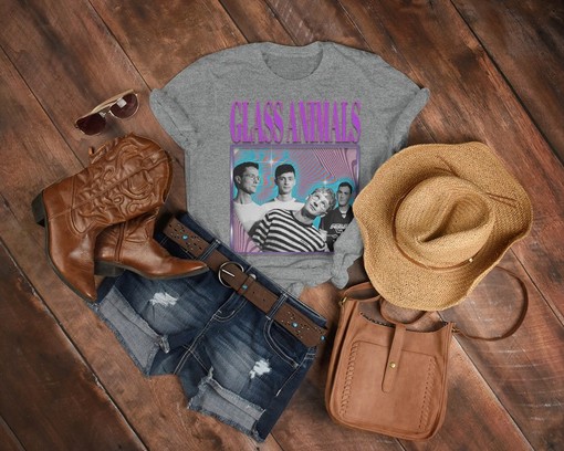 Glass Animals Vintage Shirt: Retro Style Homage Tee, Fan Tees, and Heat Waves Album - Image 3