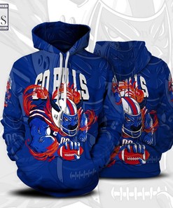 Go Buffalo Bills Football Custom All Over Print 3D Hoodie for Fans