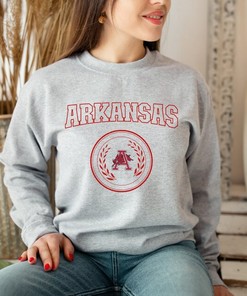 Go Hogs Sweater - University Of Arkansas Sweatshirt, Razorbacks Crewneck, Woo Pig Sooie Pullover, NCAA Shirts for Men