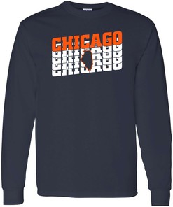Go Retro with Chicago Retro Repeat Football Shirt Sweatshirt Hoodie and NCAA Shirts Style