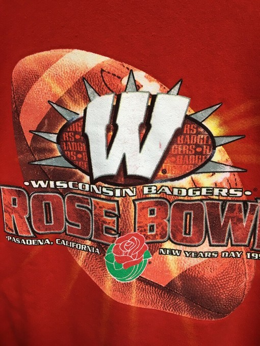 Go Retro with University of Wisconsin Badgers Vintage 90s Rose Bowl Football Crewneck Sweatshirt - Image 2