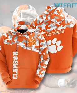 Go Tigers Clemson Tigers All Over Print 3D Hoodie for Men and Women