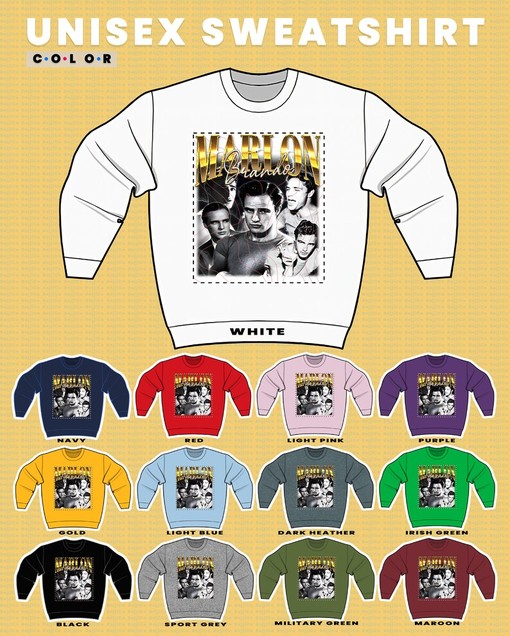 Godfather Marlon Brando Vintage Sweatshirt - American Actor Sweater and Retro 90s Sweater - Image 3