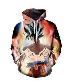 Goku Dragon Ball Anime Hoodie - 3D All Over Print Design with Quotes