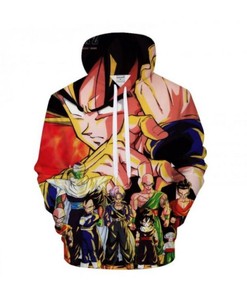 Goku Dragon Ball Anime Super Saiyan Hoodie - 3D All Over Print Design with Quotes