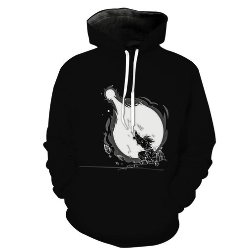 Goku Kamehameha Dragon Ball Z Hoodie - 3D All Over Print Design with Quotes