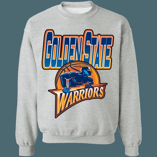 Golden State Warriors GRADIENT Retro NBA Sweatshirt - NBA Shirts for Men and Women - Image 3