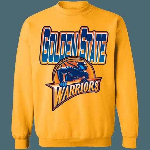 Golden State Warriors GRADIENT Retro NBA Sweatshirt - NBA Shirts for Men and Women - Image 4