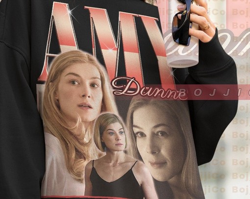 Gone Girl Amy Dunne Vintage Sweatshirt, Rosamund Pike Homage Sweater, Classic Movie T Shirts for Women - Image 4