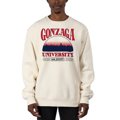 Gonzaga Bulldogs Antigua Women's Victory Crewneck Pullover Sweatshirt Black - Perfect for Female Gonzaga Bulldog Fans