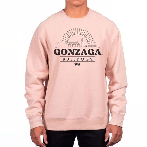 Gonzaga Bulldogs Uscape Apparel Premium Heavyweight Pullover Sweatshirt Cream - Perfect for Fans