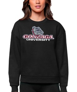 Gonzaga Bulldogs Women's State University Shirt Fleece Pullover Hoodie White Gifts for Fans