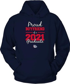 Gonzaga University Bulldogs Vintage Style Sweatshirt with "Work Hard Dream Harder" Motivational Message