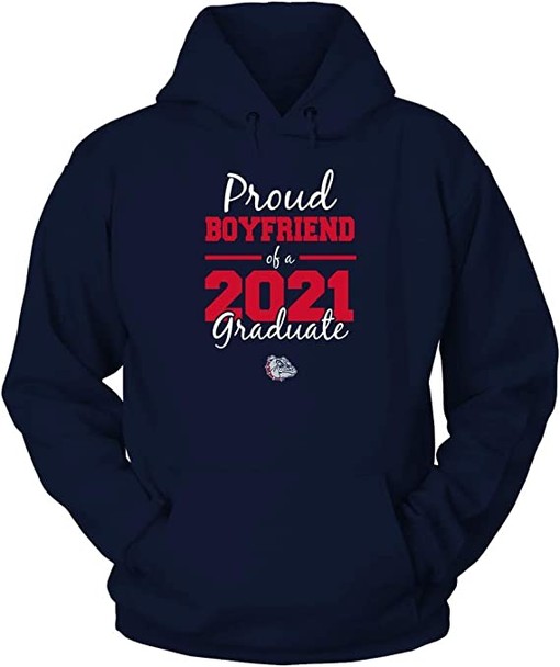 Gonzaga University Bulldogs Vintage Style Sweatshirt with "Work Hard Dream Harder" Motivational Message