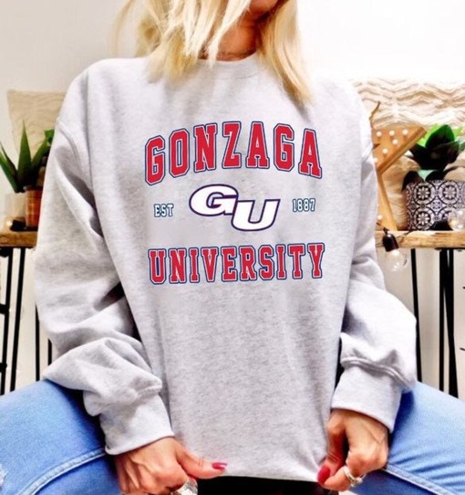 Gonzaga University Sweatshirt with College Logo