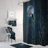 Gothic Raven Crow Shower Curtain Set - Create a Mysterious Bathroom Look