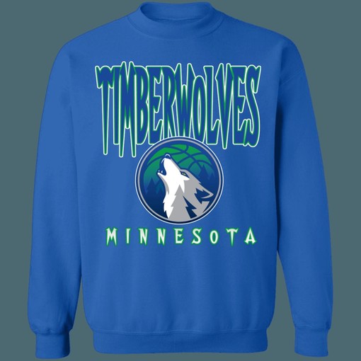 Gradient Minnesota Timberwolves NBA Vintage Sweatshirt Hoodie Shirt for NBA Fans - Image 2