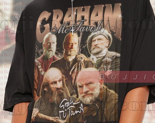 Graham McTavish Fan Tees, Vintage Homage Shirt, Retro 90s Sweater, Outlander actor Tshirt - Image 2