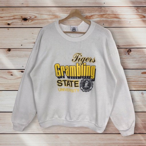 Grambling State University of Louisiana Vintage Style Crewneck Sweatshirt Sweater Pullover