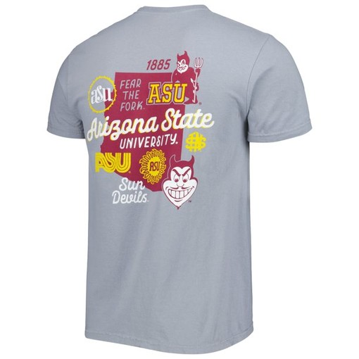 Graphite Vintage Arizona State Sun Devils Vault State Comfort NCAA T-Shirt