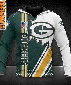 Green Bay Packers 3D Hoodie with Custom Prints for Fans