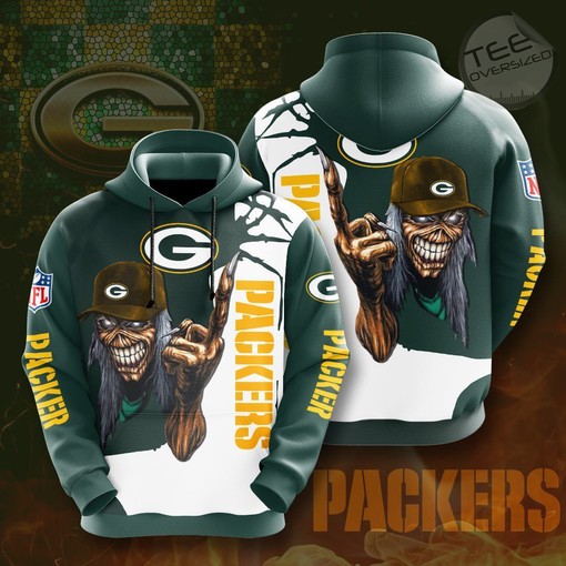Green Bay Packers All Over Print 3D Hoodie Printful, Perfect for the Football Fans