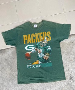 Green Bay Packers Brett Favre 1996s Sweatshirt T-shirt - Vintage Style NFL Football Teams Gifts for Fans