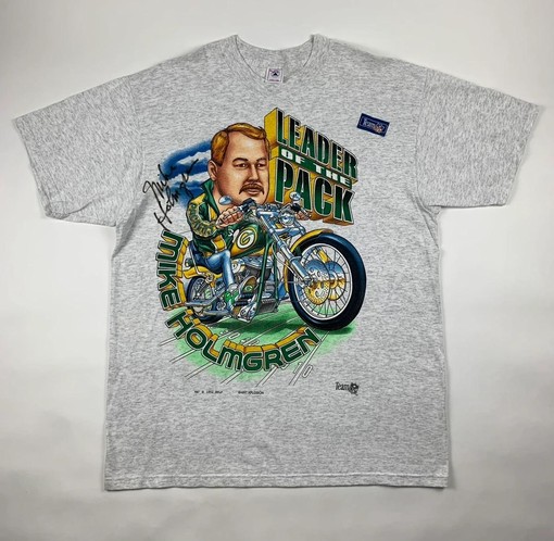 Green Bay Packers Mike Holmgren Vintage Style Caricature Sweatshirt T-shirt - Ideal Gift for Fans - College Shirts
