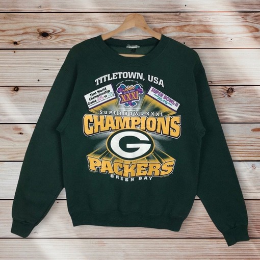 Green Bay Packers Super Bowl Classic 1997 Nfc Champions Vintage Style Sweatshirt, Green Bay Packers Hoodie