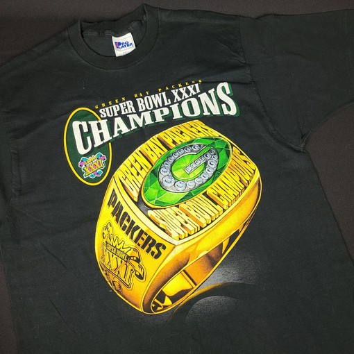 Green Bay Packers Superbowl 31 Championship Ring Sweatshirt T-shirt - Vintage Style NFL Shirt, A Must Have For NFL Fans