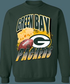 Green Bay Packers Vintage NFL Graphic Long Sleeve Tee - Retro Style Fan Gear