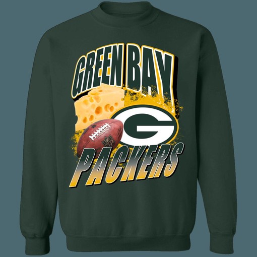 Green Bay Packers Vintage NFL Graphic Long Sleeve Tee - Retro Style Fan Gear